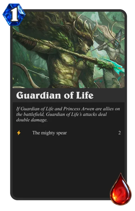 Guardian of Life — 1 XP, 2 HP