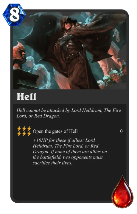 Hell — 8 XP, 3 HP