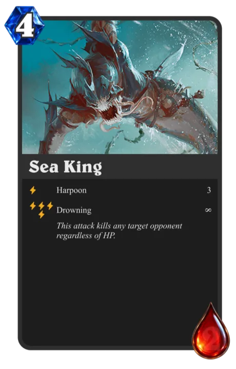 Sea King — 4 XP, 2 HP